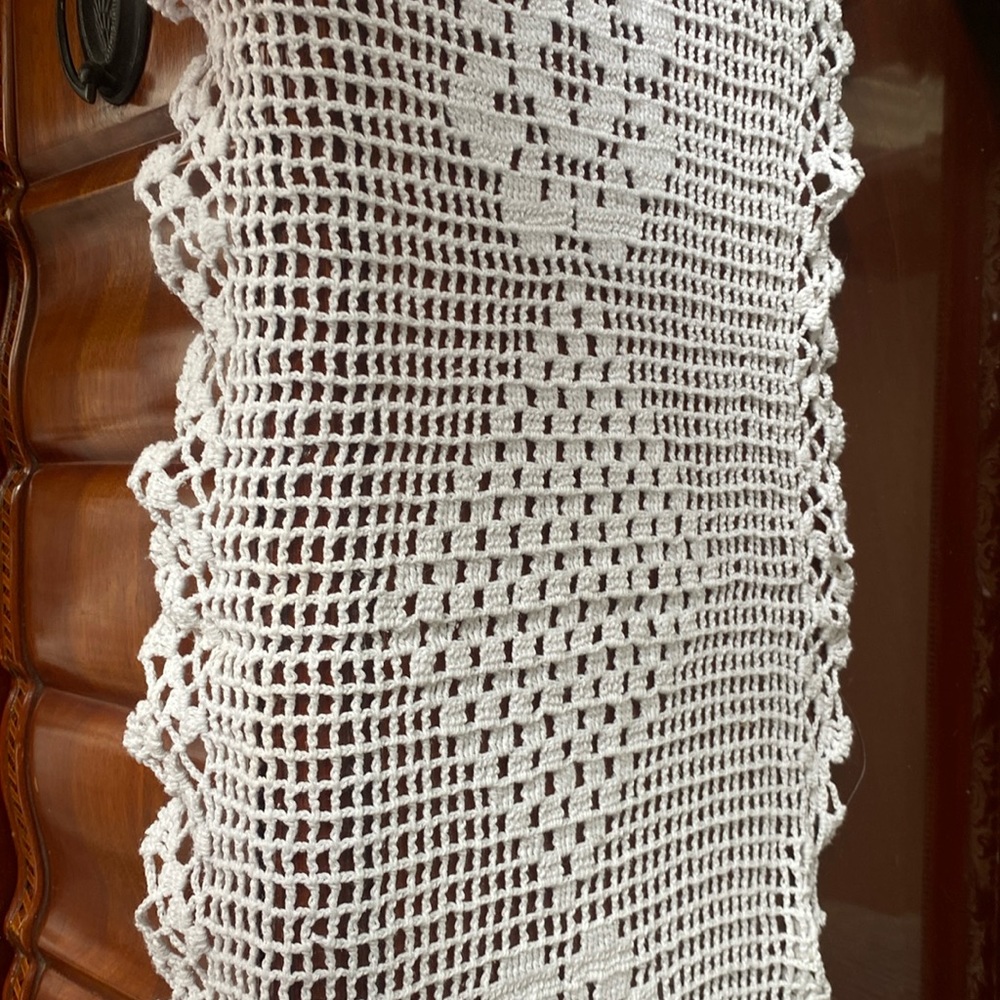 White crochet doily